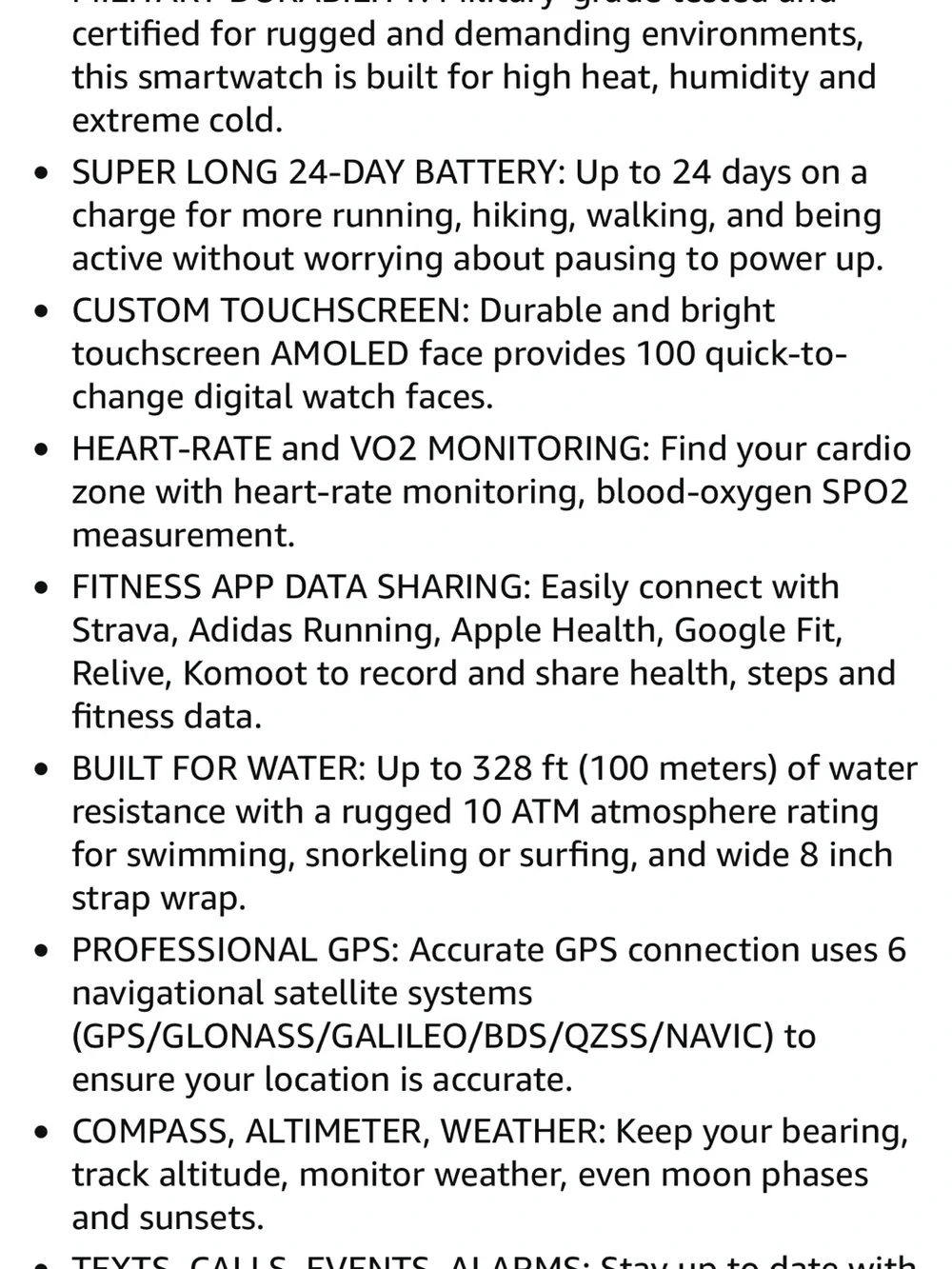 Amazfit T-Rex2 Black Smart Sports Watch with Heart Rate and GPS